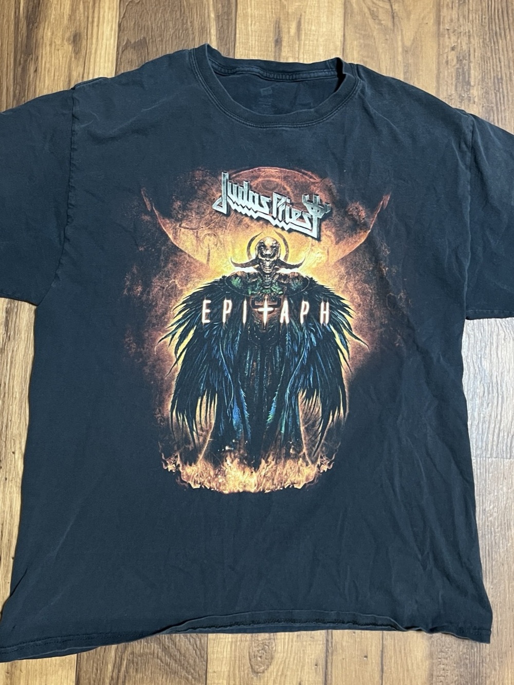 Judas Priest Epitaph World Tour T-Shirt Men's Medium Black Heavy Metal Band Tee